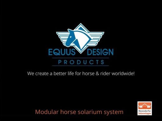 Modular system horse solarium